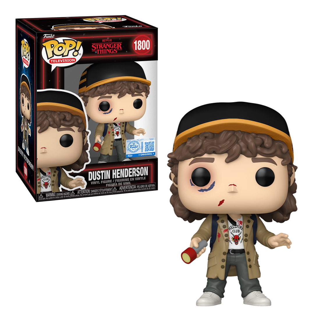 Dustin Henderson Funko Pop Stranger Things 1800 Hot Topic 3