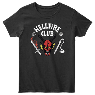 Camiseta Mujer Hellfire Club Stranger Things