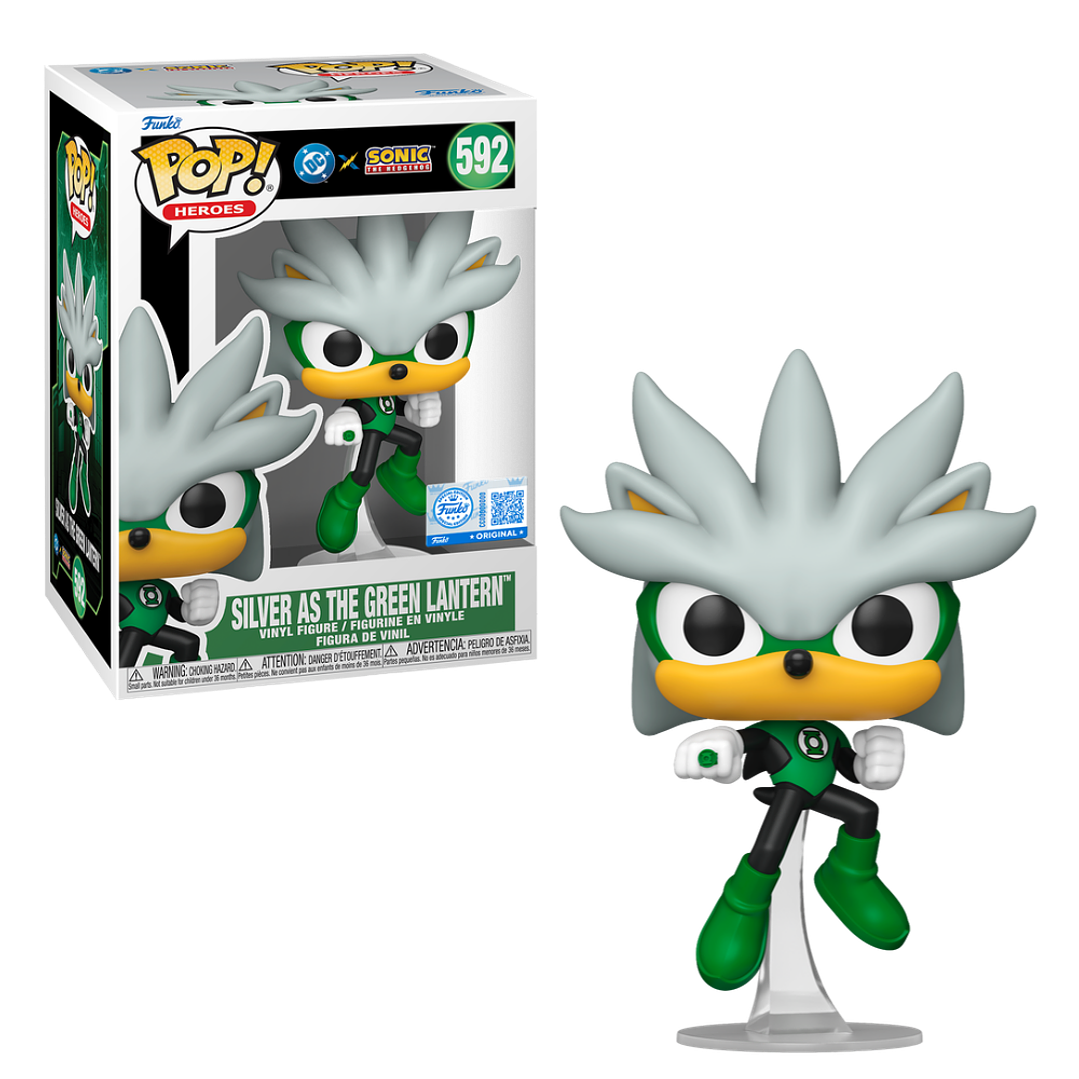 Silver As Green Lantern Funko Pop DC x Sonic The Hedgehog 592 Target 1