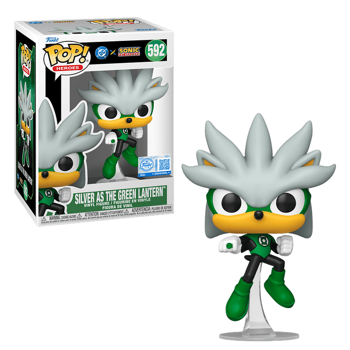 Silver As Green Lantern Funko Pop DC x Sonic The Hedgehog 592 Target 1