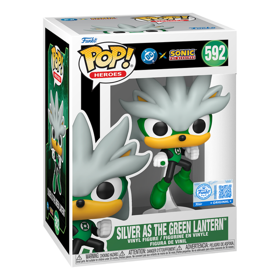 Silver As Green Lantern Funko Pop DC x Sonic The Hedgehog 592 Target 3