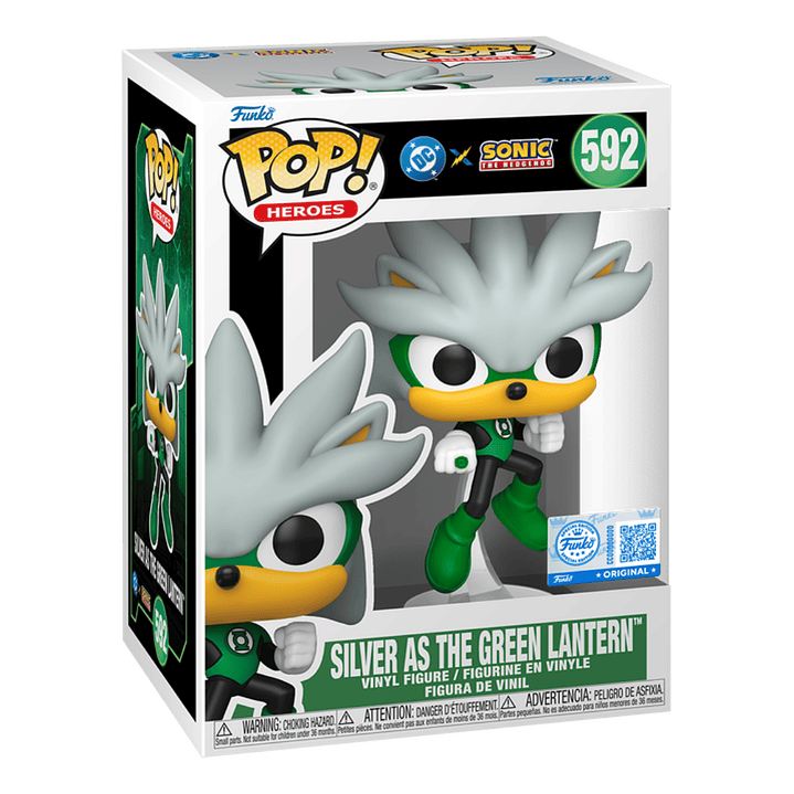 Silver As Green Lantern Funko Pop DC x Sonic The Hedgehog 592 Target 3