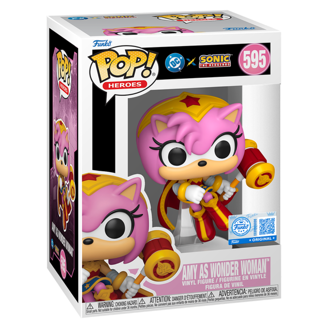 Amy As Wonder Woman Funko Pop DC x Sonic The Hedgehog 595 Target 3