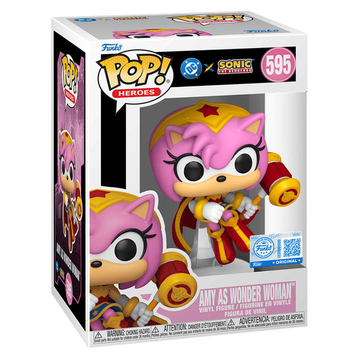 Amy As Wonder Woman Funko Pop DC x Sonic The Hedgehog 595 Target 3