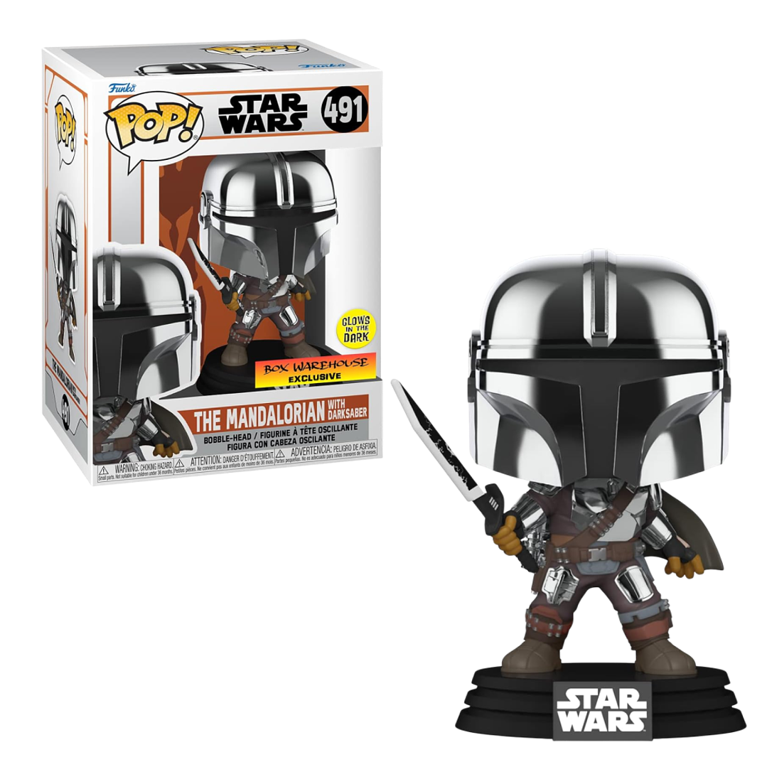 The Mandalorian With Darksaber Funko Pop Star Wars 491 Volcano X 1