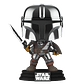 The Mandalorian With Darksaber Funko Pop Star Wars 491 Volcano X - Miniatura 3