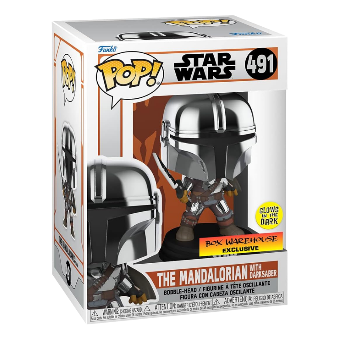 The Mandalorian With Darksaber Funko Pop Star Wars 491 Volcano X 4