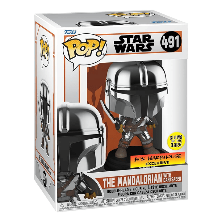 The Mandalorian With Darksaber Funko Pop Star Wars 491 Volcano X 4