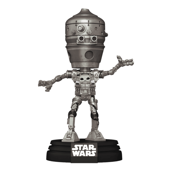 IG-12 With Grogu Funko Pop Star Wars 720 Funko Shop Lights & Sounds 3