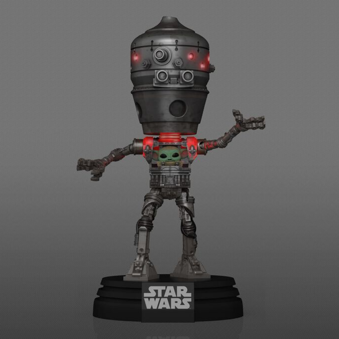 IG-12 With Grogu Funko Pop Star Wars 720 Funko Shop Lights & Sounds 2