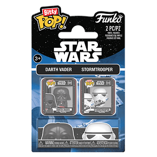 Darth Vader & Stormtrooper Funko Bitty Pop Star Wars 2-Pack