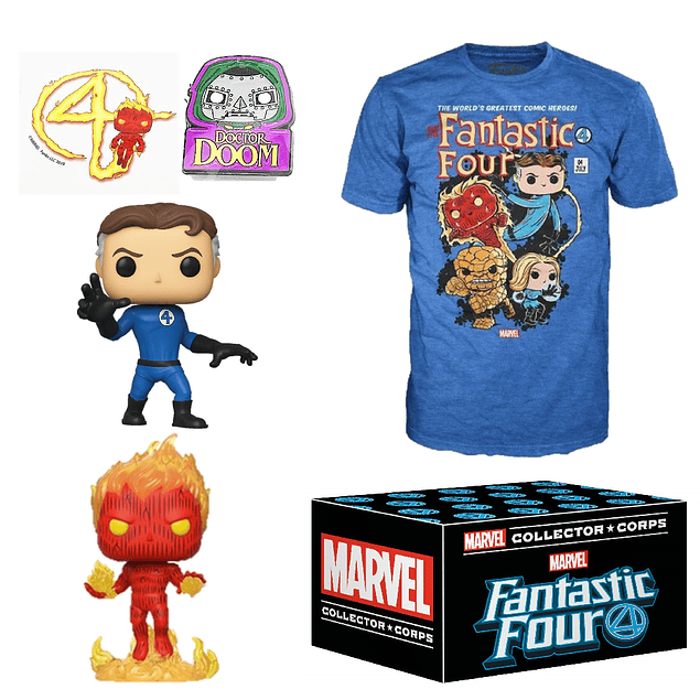Funko Pop Marvel Collector Corps Fantastic Four