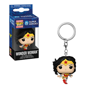 Wonder Woman Llavero Funko Pop DC Comics