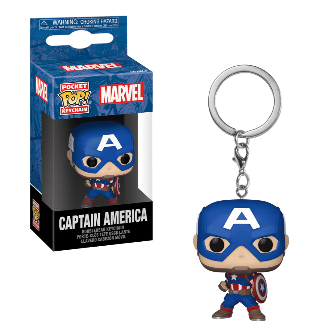 Captain America Llavero Funko Pop Marvel 1
