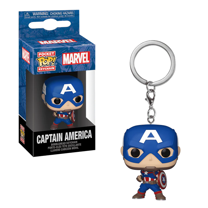 Captain America Llavero Funko Pop Marvel 1