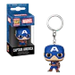 Captain America Llavero Funko Pop Marvel - Miniatura 1
