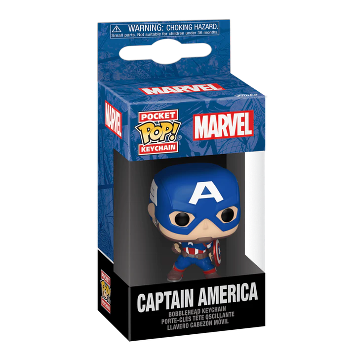 Captain America Llavero Funko Pop Marvel 3