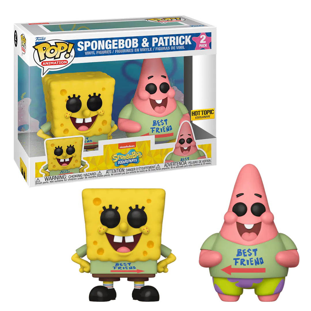 SpongeBob & Patrick Funko Pop SpongeBob SquarePants 2-Pack Hot Topic 1