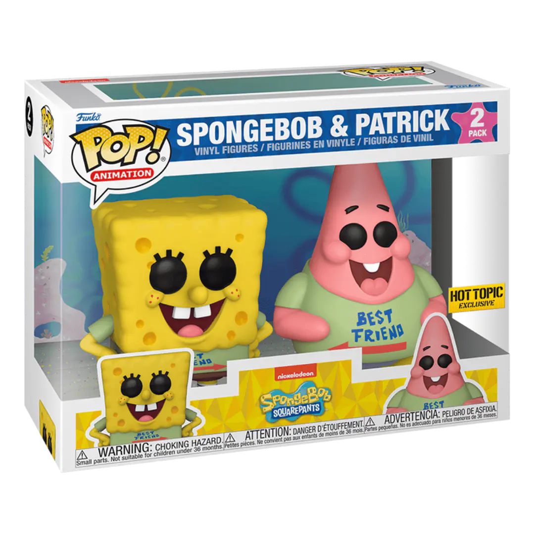 SpongeBob & Patrick Funko Pop SpongeBob SquarePants 2-Pack Hot Topic 3