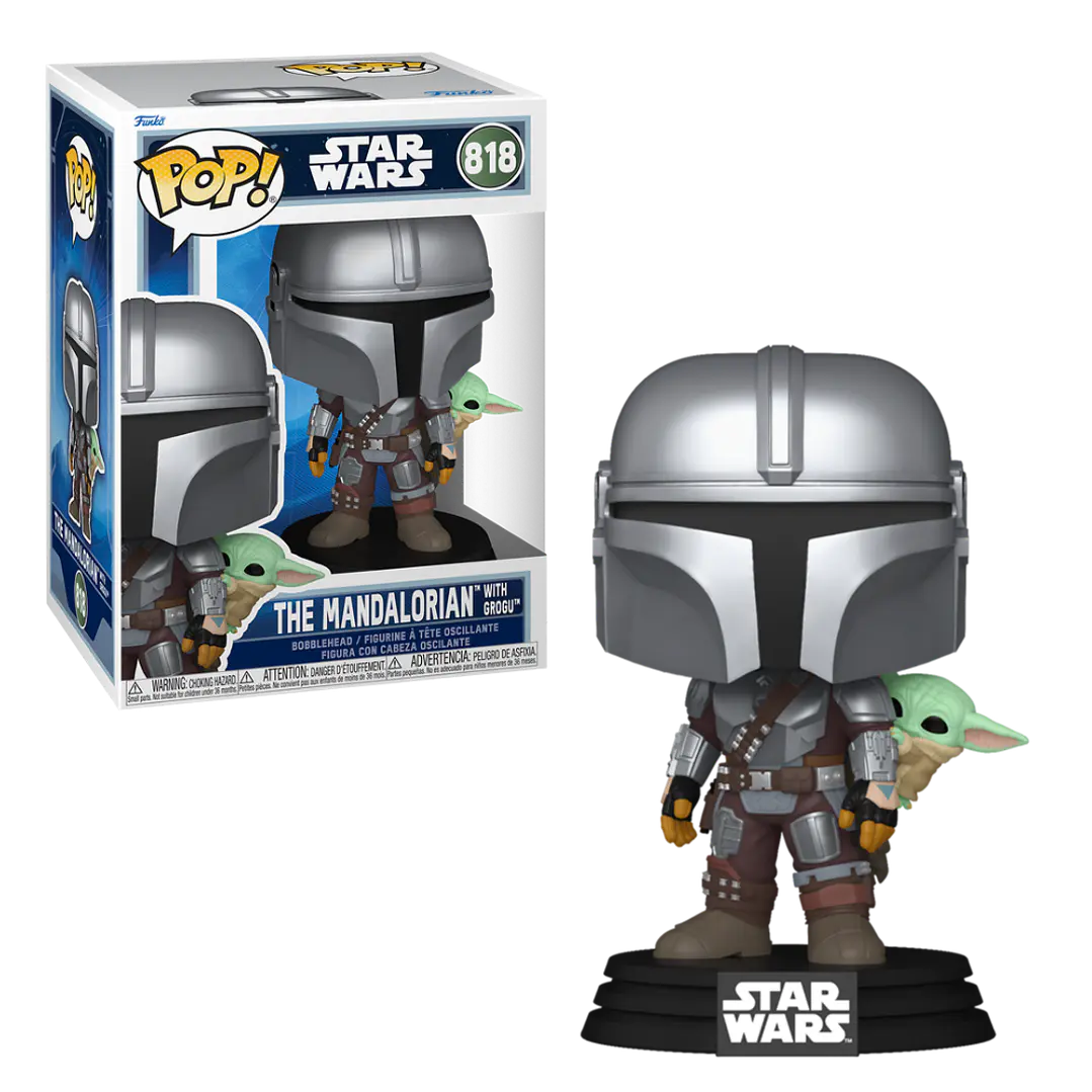 The Mandalorian With Grogu Funko Pop Star Wars 818 1