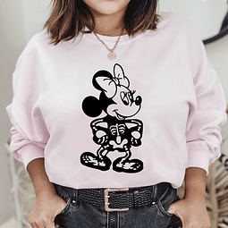 Polera Minnie Esqueleto