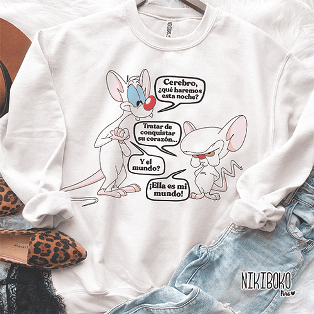 Polera Pinky y Cerebro