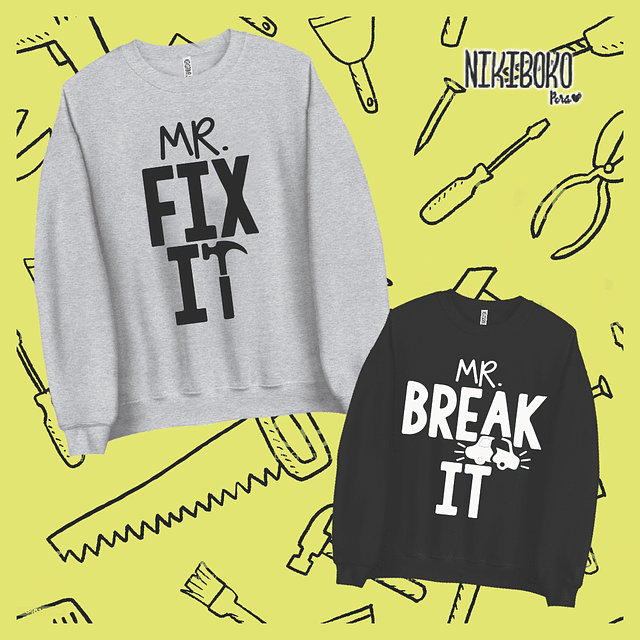 Polera Mr. Fix It // Mr. Brerak It