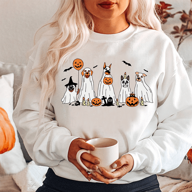 Polera Dog Family Halloween