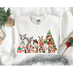 Polo y Polera Christmas Dogs