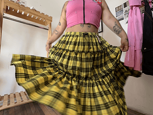 Madchen Tartan Amarilo