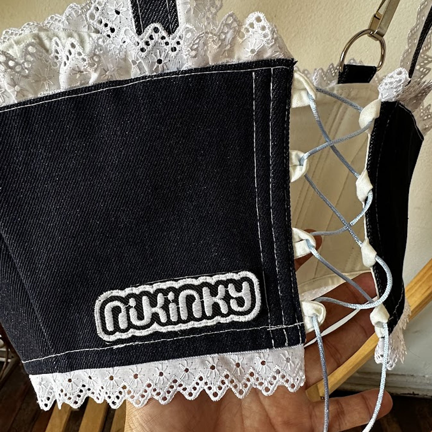 Corset Calentin Blonda Blanca 5