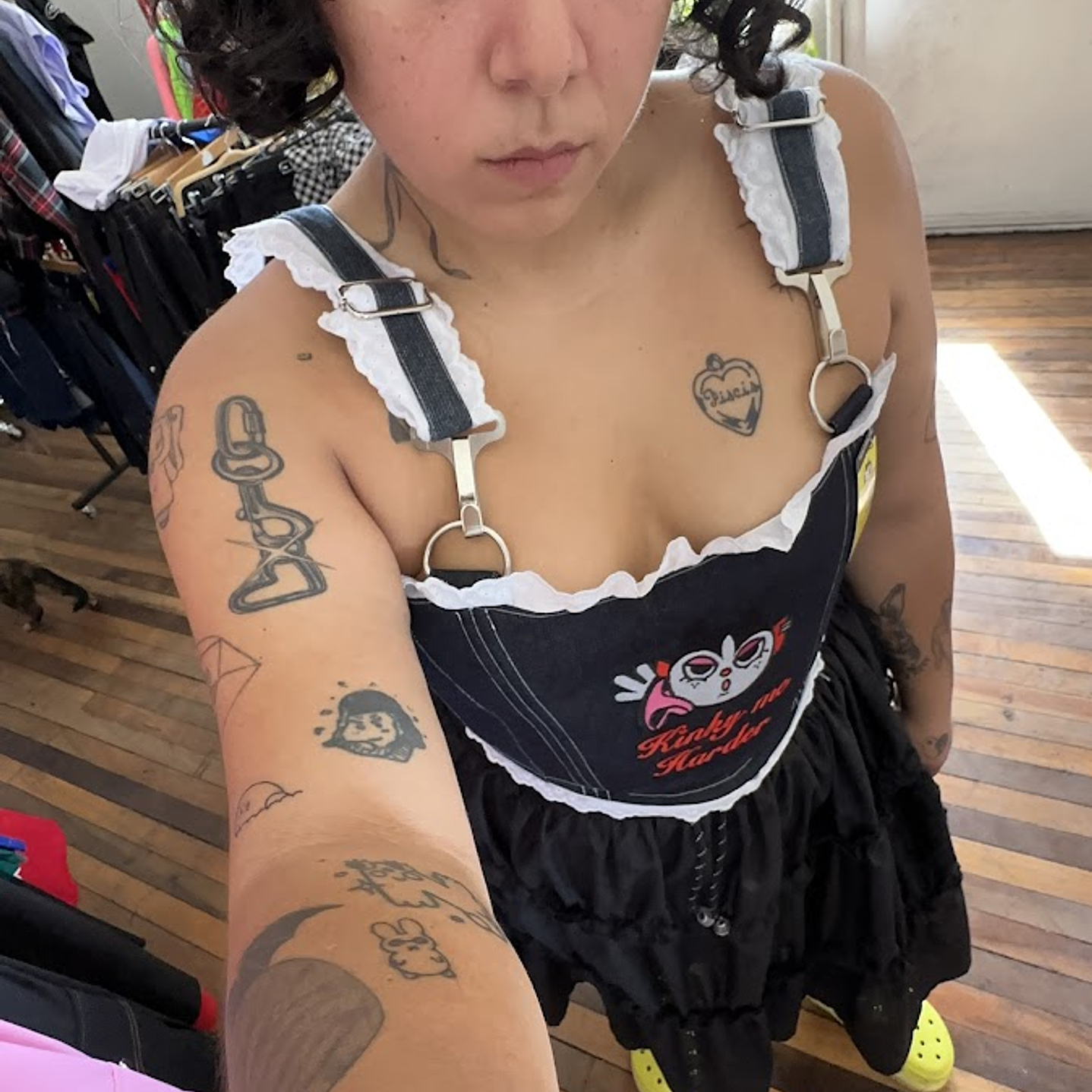 Corset Calentin Blonda Blanca 1