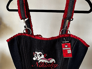 Corset Calentin Blonda Roja