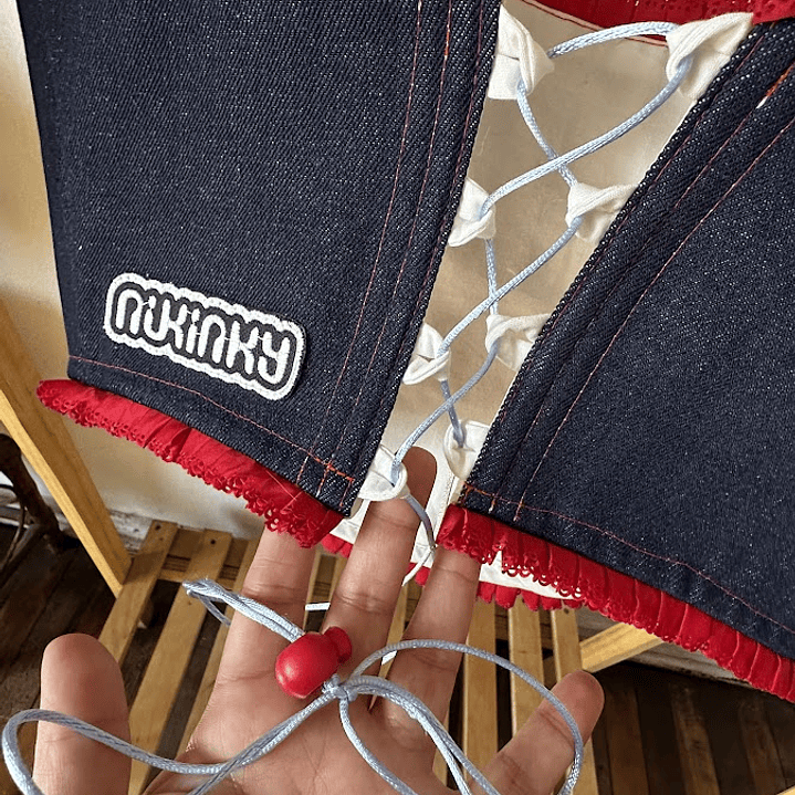 Corset Calentin Blonda Roja 2