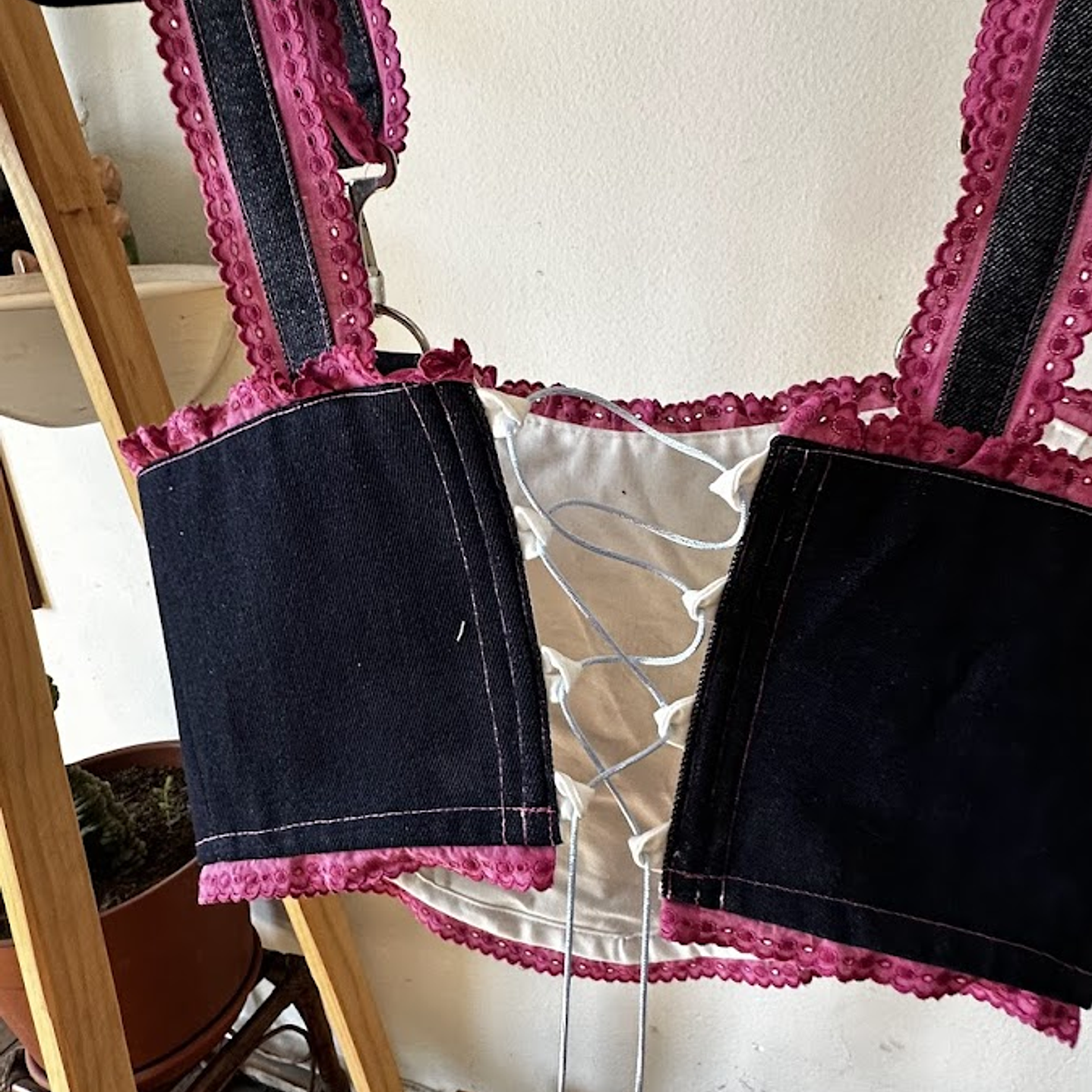 Corset Calentin Blonda Rosa 2