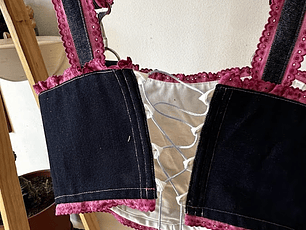 Corset Calentin Blonda Rosa