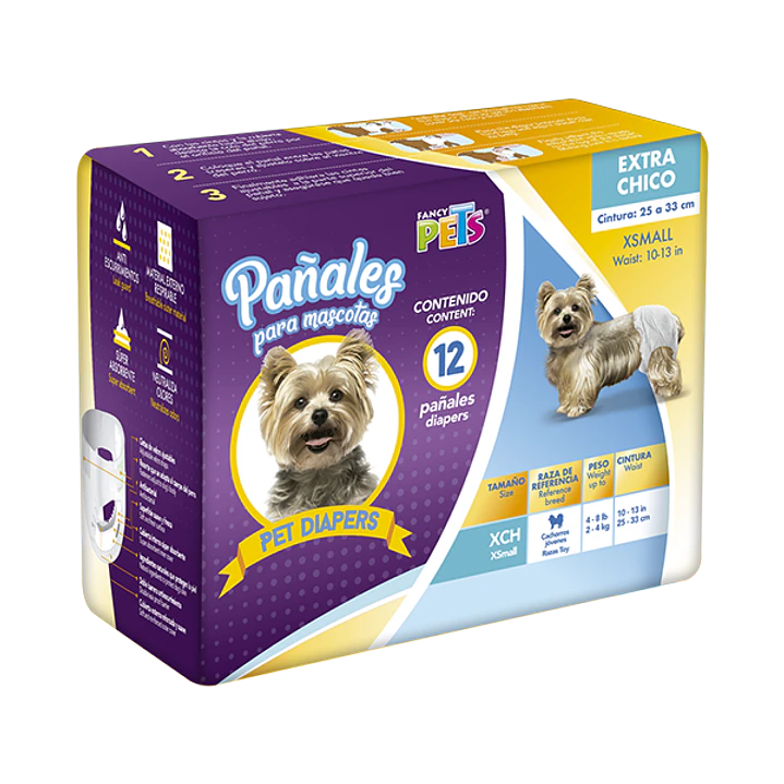 PAÑALES XCH P/PERRO - 12 PZ 3