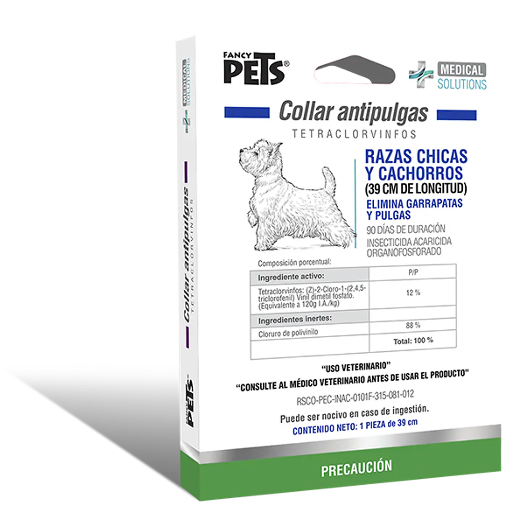 MS COLLAR ANTIPULGAS P/RAZAS CHICAS Y CACHORROS (39 CM) 1
