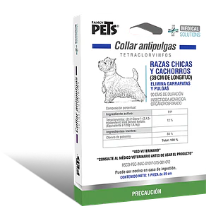 MS COLLAR ANTIPULGAS P/RAZAS CHICAS Y CACHORROS (39 CM)