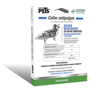 MS COLLAR ANTIPULGAS P/RAZAS MEDIANAS (51 CM)