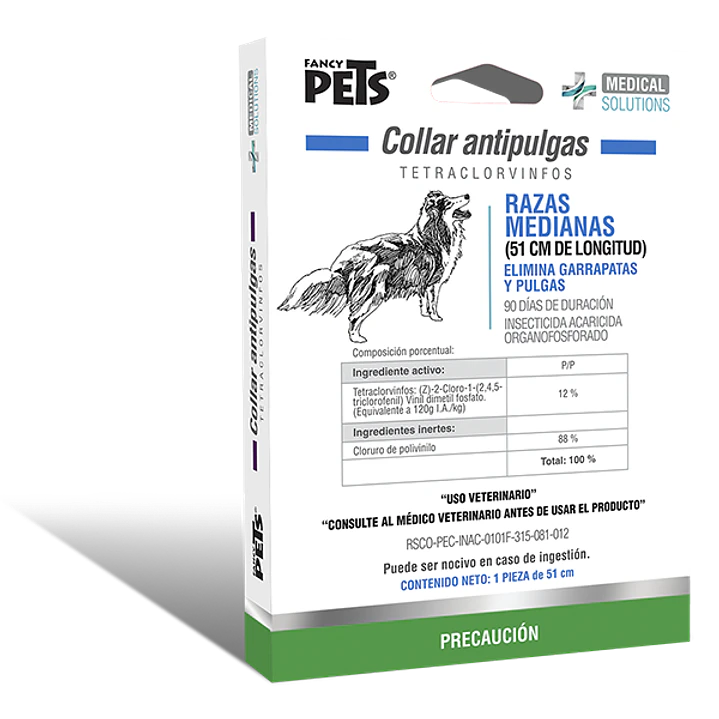 MS COLLAR ANTIPULGAS P/RAZAS MEDIANAS (51 CM) 1