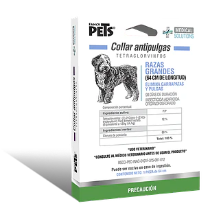 MS COLLAR ANTIPULGAS P/RAZAS GRANDES (64 CM)