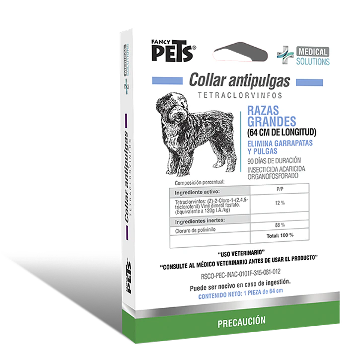 MS COLLAR ANTIPULGAS P/RAZAS GRANDES (64 CM) 1