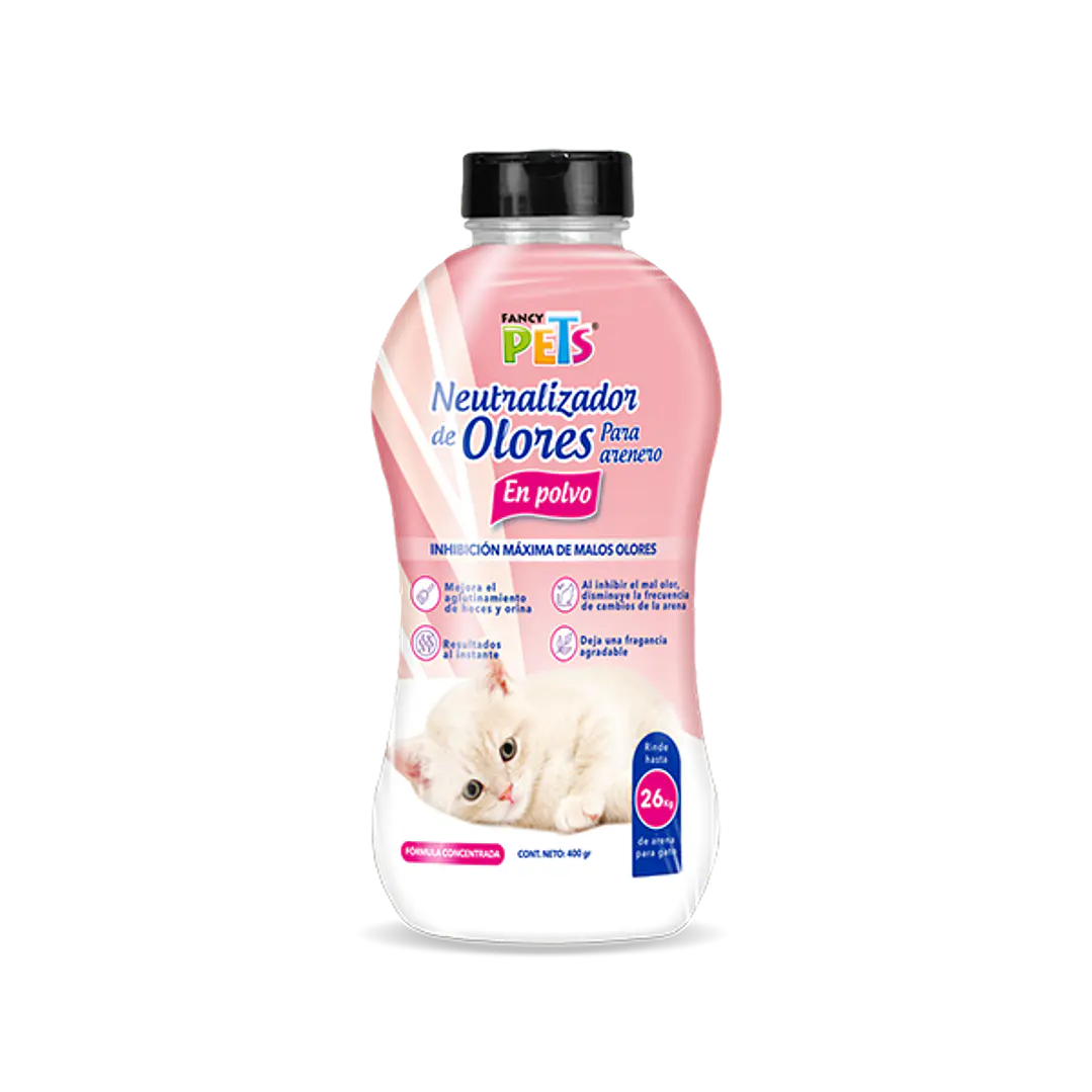 NEUTRALIZADOR DE OLORES EN POLVO P/ARENERO 400 GR 1