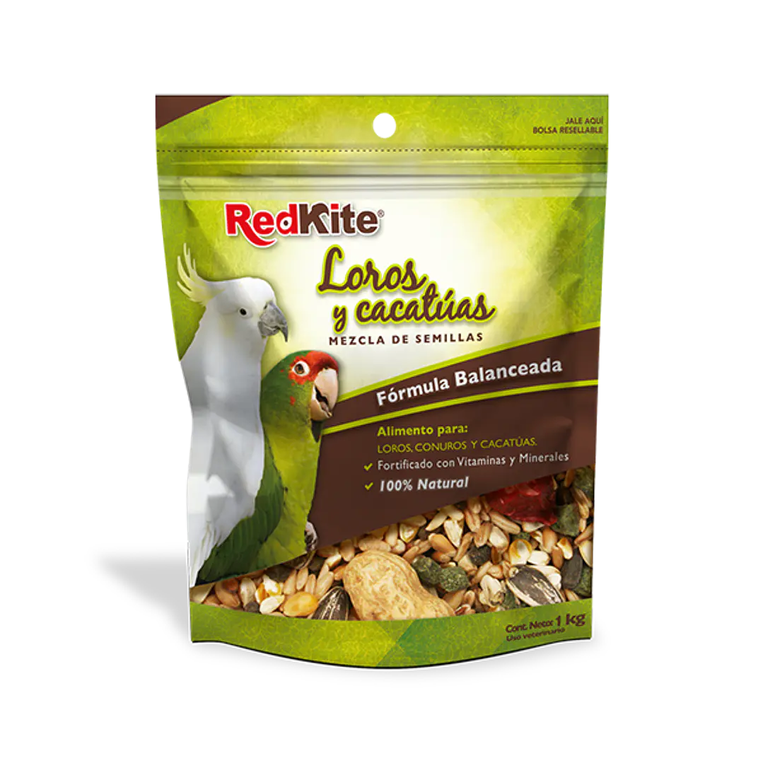 MEZCLA DE SEMILLAS P/LOROS Y CACATUAS 1 KG. 1
