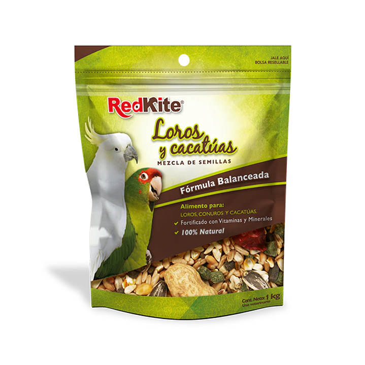 MEZCLA DE SEMILLAS P/LOROS Y CACATUAS 1 KG. 1