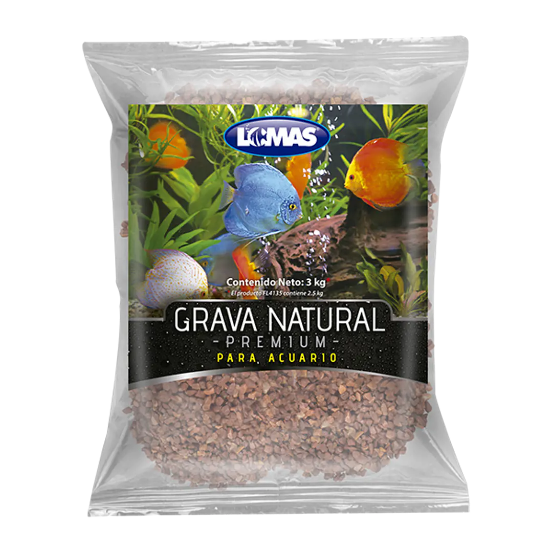 GRAVA P/ACUARIO – MARMOL ROJO INTENSO 3 KG 2