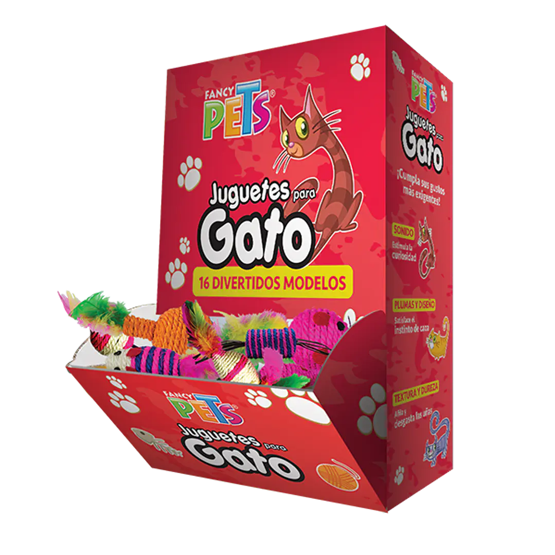 CAJA DE JUGUETES P/GATO - 48 PZ 1