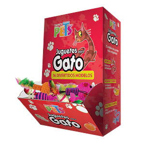 CAJA DE JUGUETES P/GATO - 48 PZ
