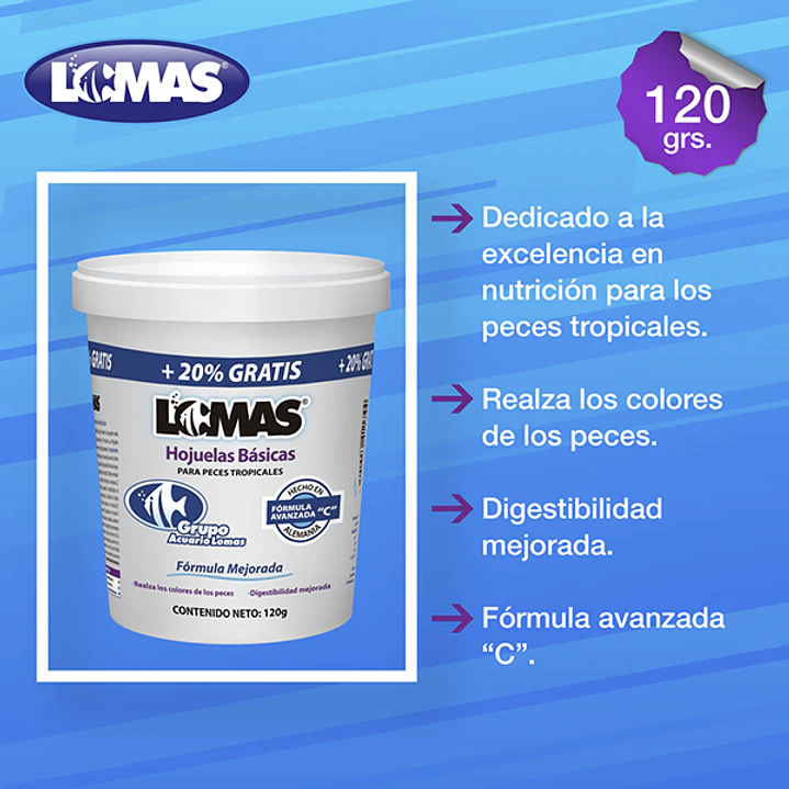 HOJUELAS BASICAS LOMAS 100 GR + 20% GRATIS 2